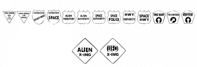 KR Kinda Spacey Font UPPERCASE