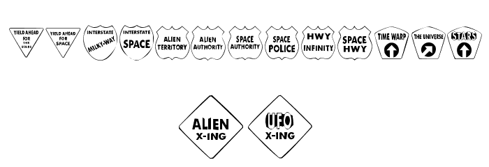 KR Kinda Spacey Font LOWERCASE