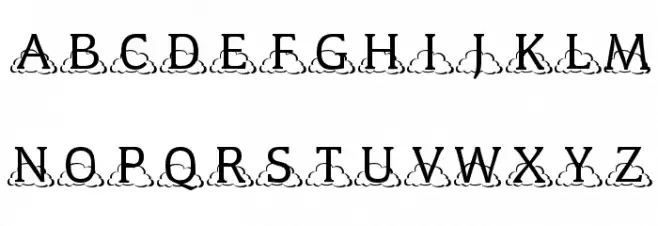 KR Kloudy خط أحرف صغيرة