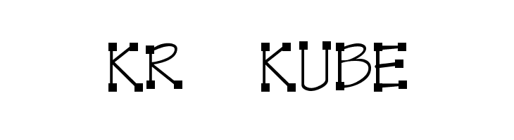 KR Kube  les polices de caractères gratuit tlcharger