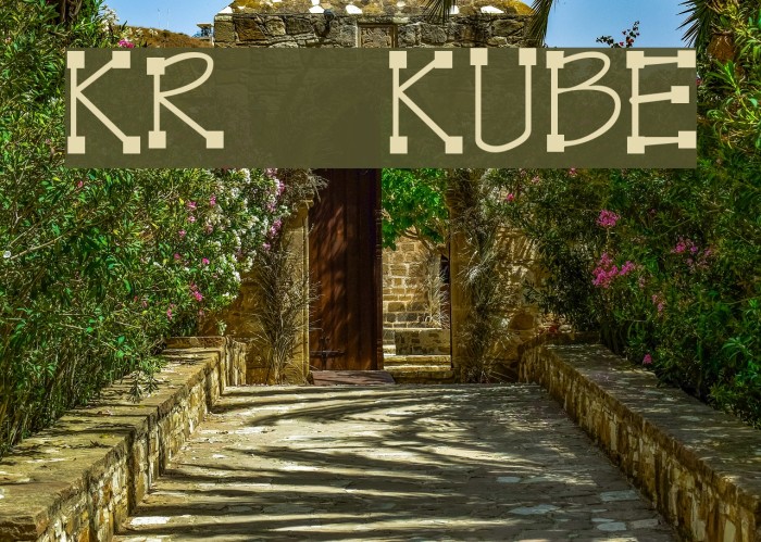 KR Kube Font examples