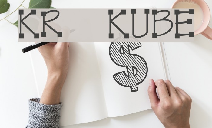KR Kube Font examples