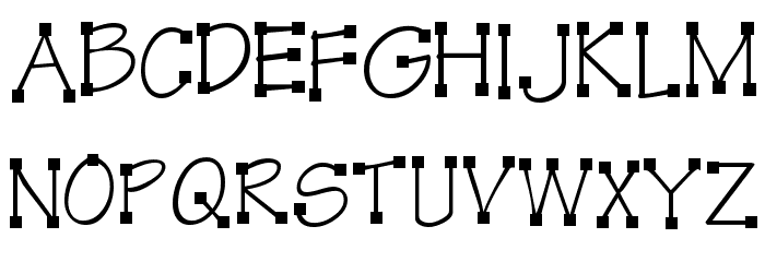KR Kube Font LOWERCASE