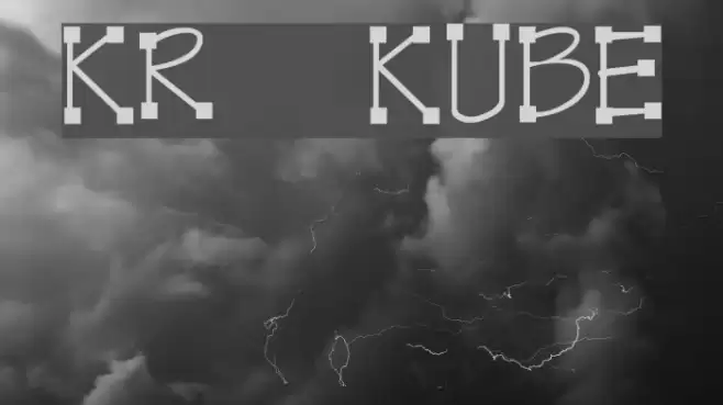 KR Kube Шрифта examples