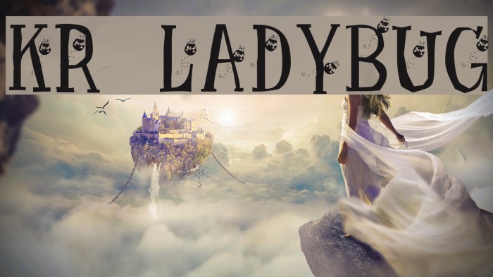 KR Ladybug Font examples