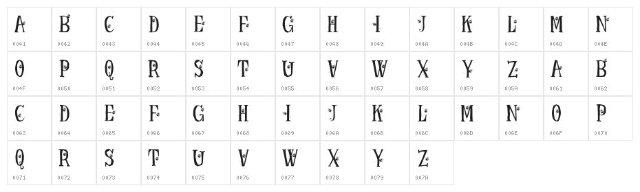 KR Ladybug Character Map
