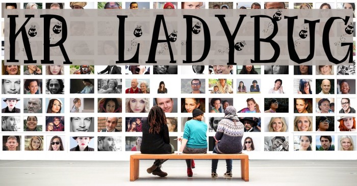 KR Ladybug Font examples