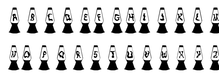 KR Lava Lamp Font LOWERCASE