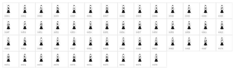 KR Lava Lamp Character Map