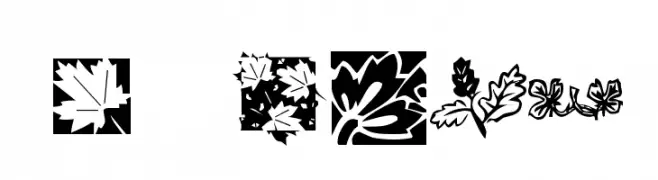 KR Leafy  免费字体下载
