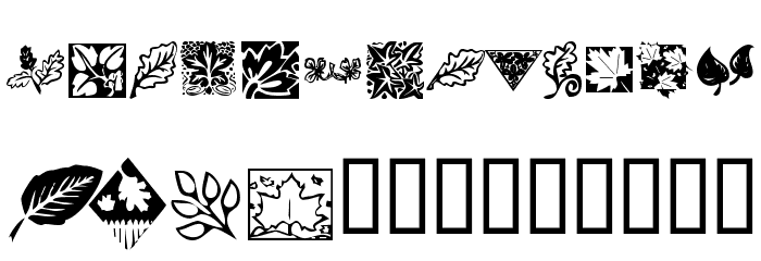 KR Leafy Font OTHER CHARS
