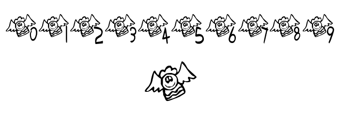 KR Lil Angel Font OTHER CHARS