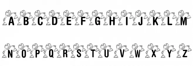 KR Lil' Mike's Robot Schriftart Groß