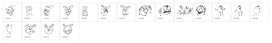 KR Lil Mites Character Map