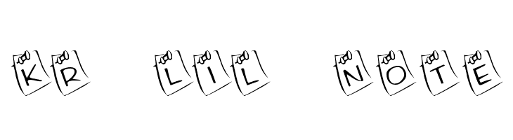 KR Lil Note Font