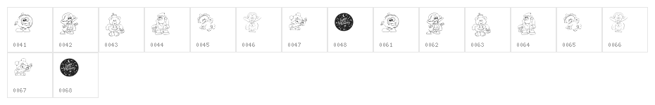 KR Lil Ween Dings Character Map