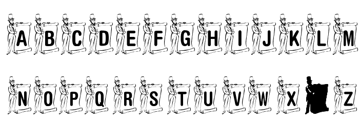 KR Lincoln Font LOWERCASE