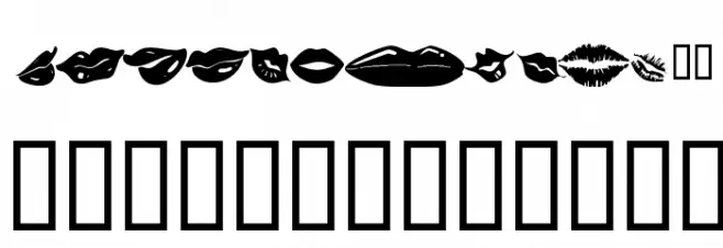 KR Lippy 字体 大写