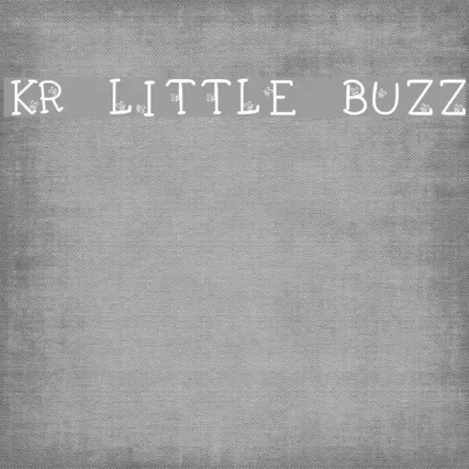 KR Little Buzz Font examples