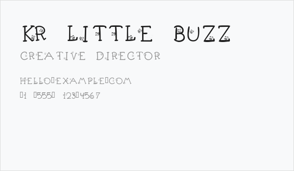 KR Little Buzz Business Card