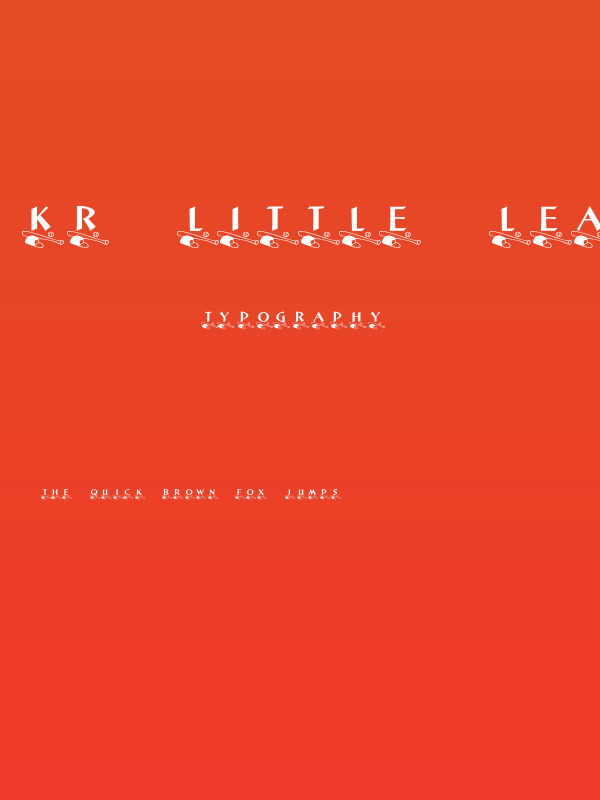 KR Little League Poster