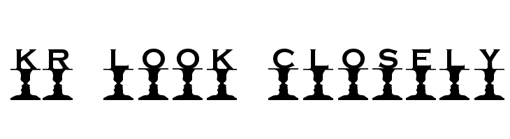 KR Look Closely  フリーフォントのダウンロード