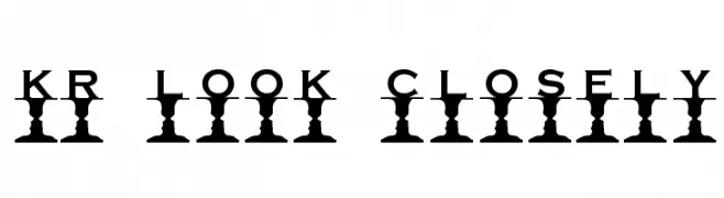 KR Look Closely  नि: शुल्क फ़ॉन्ट्स डाउनलोड