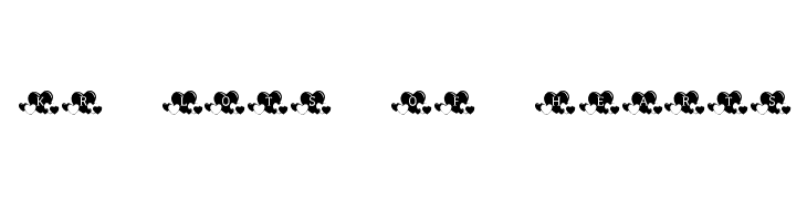 KR Lots Of Hearts Font