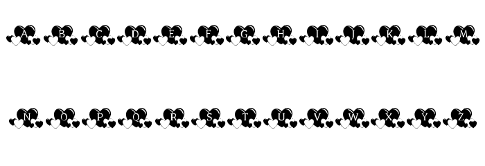 KR Lots Of Hearts Font OTHER CHARS