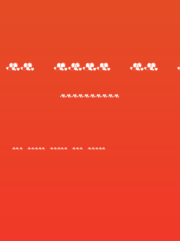 KR Lots Of Hearts Poster