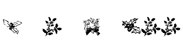 KR Lots Of Holly  フリーフォントのダウンロード