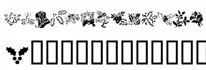 KR Lots Of Holly Font OTHER CHARS