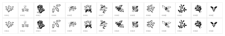 KR Lots Of Holly Character Map