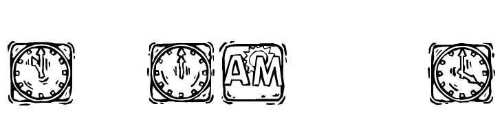 KR Lotsa Time Dings  font caratteri gratis
