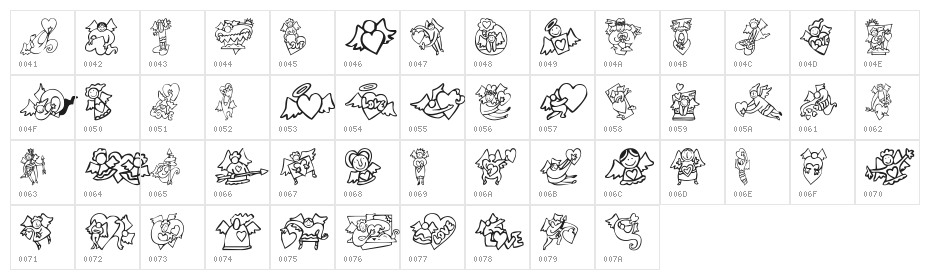 KR Love Angels Character Map