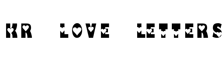 KR Love Letters  les polices de caractères gratuit tlcharger