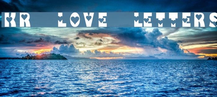 KR Love Letters Font examples