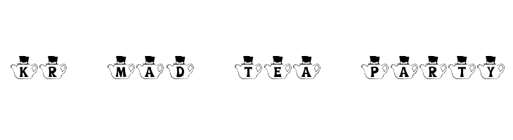 KR Mad Tea Party Font