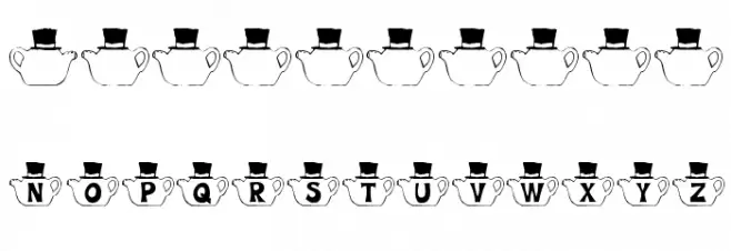 KR Mad Tea Party Font OTHER CHARS