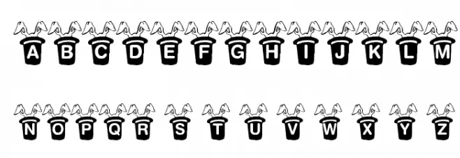 KR Magic Rabbit Schriftart Groß