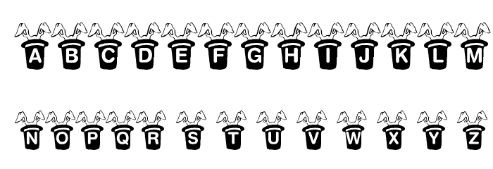 KR Magic Rabbit Font LOWERCASE