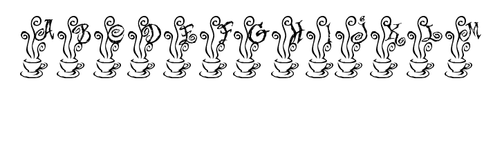 KR Magic Tea Font LOWERCASE