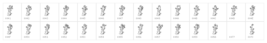 KR Magic Tea Character Map