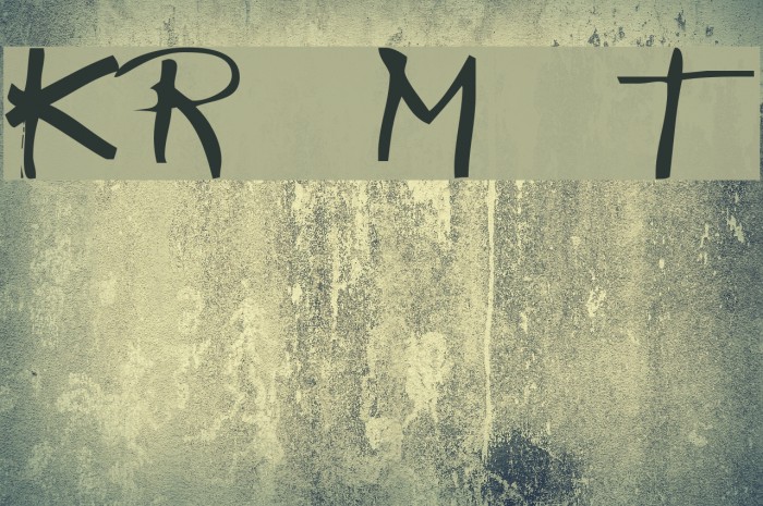 KR Marker Thin Font examples