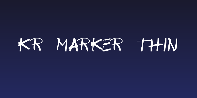 KR Marker Thin Social Header