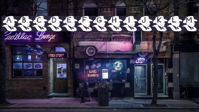 KR Maverick Font examples