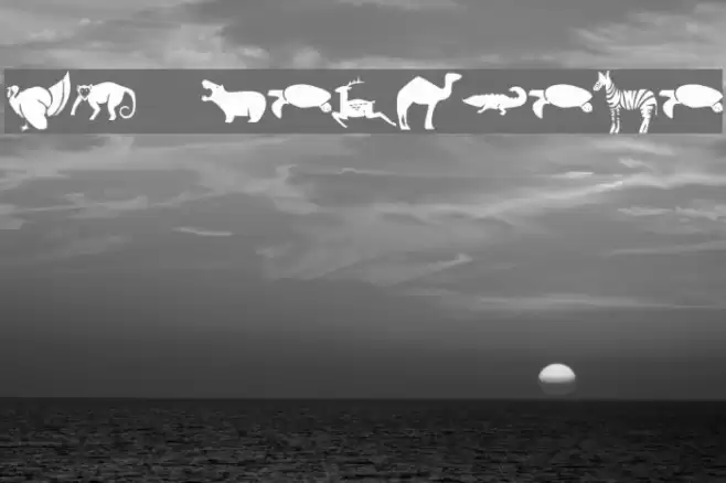 KR Menagerie Font examples