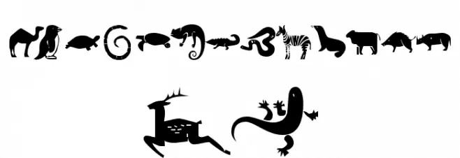 KR Menagerie Fuentes MINÚSCULAS
