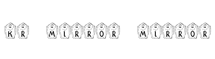 KR Mirror Mirror  Скачать бесплатные шрифты