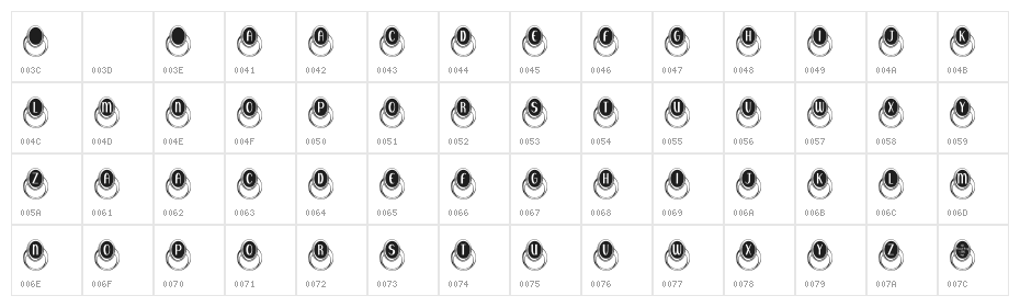 KR Mood Ring Character Map